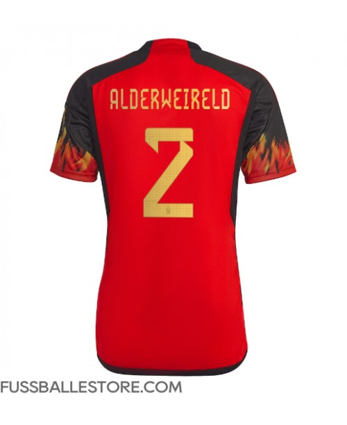 Günstige Belgien Toby Alderweireld #2 Heimtrikot WM 2022 Kurzarm